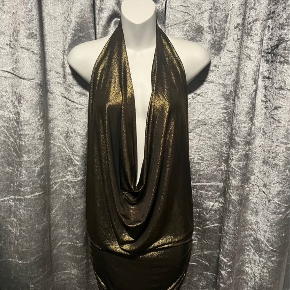 New sexy dress size M color bronze